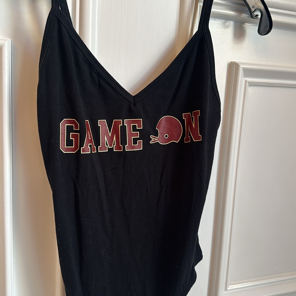Football Bodysuit Florida State Victorias Secret Pink Size Small Black Garnet